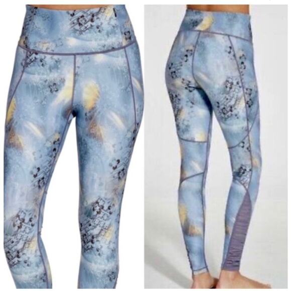 Calia by Carrie Underwood Urban Mosaic High Waist Ruched Legging Size Small - Picture 1 of 6